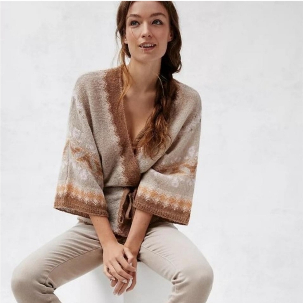 Anthropologie Wendy Kimono Wrap sweater
